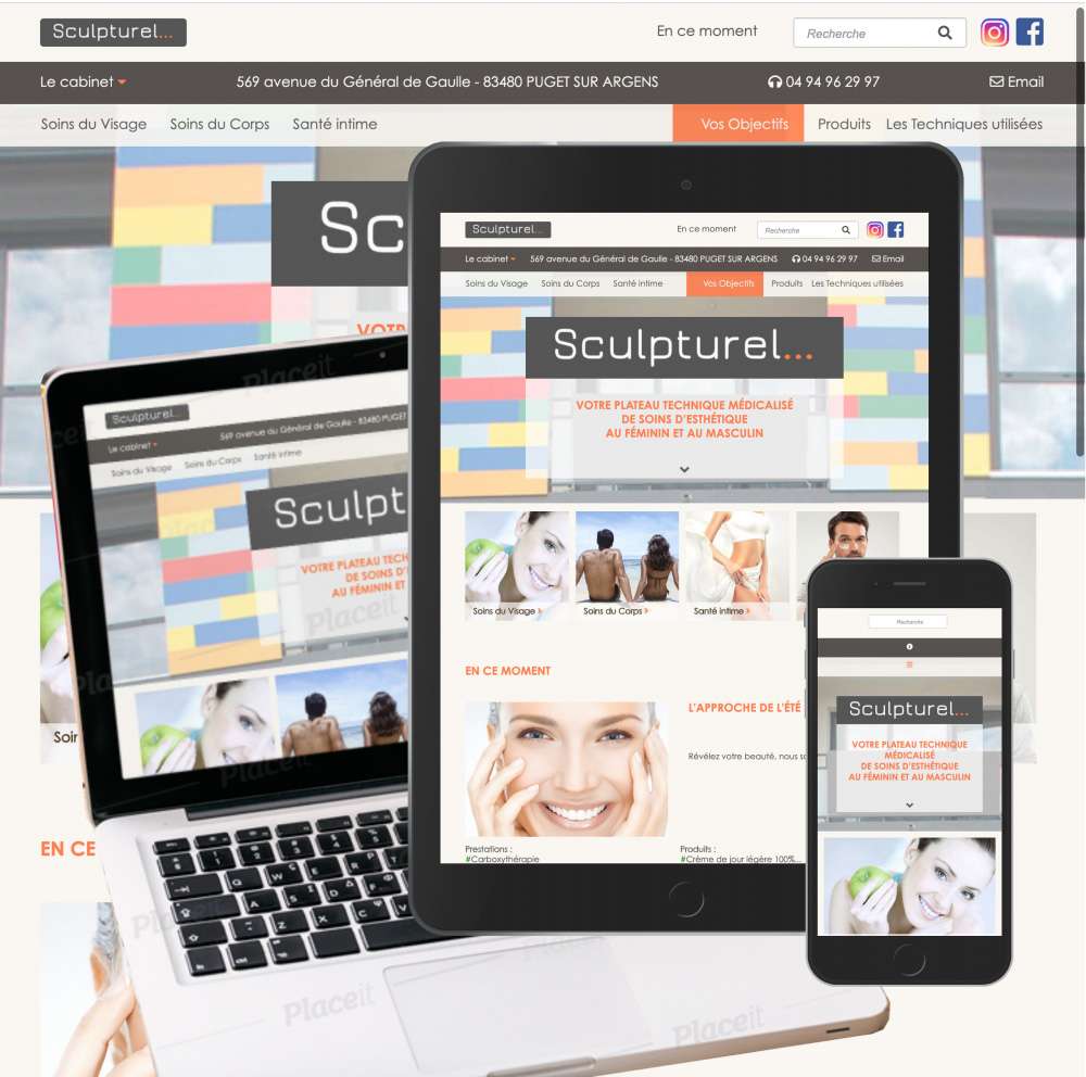 Site web Sculpturel Puget
