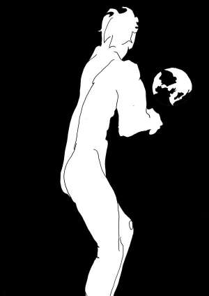 Sursis pour les épaves - Slam Pétanque - Encre de Chine sur papier